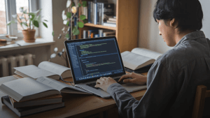 A-person-coding-on-a-laptop
