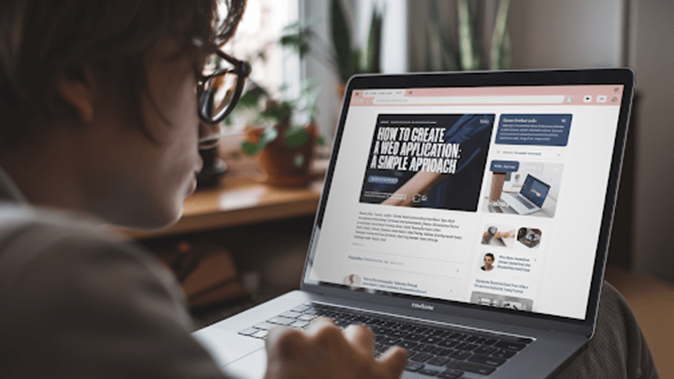 A-person-learning-how-to-create-a-web-application.